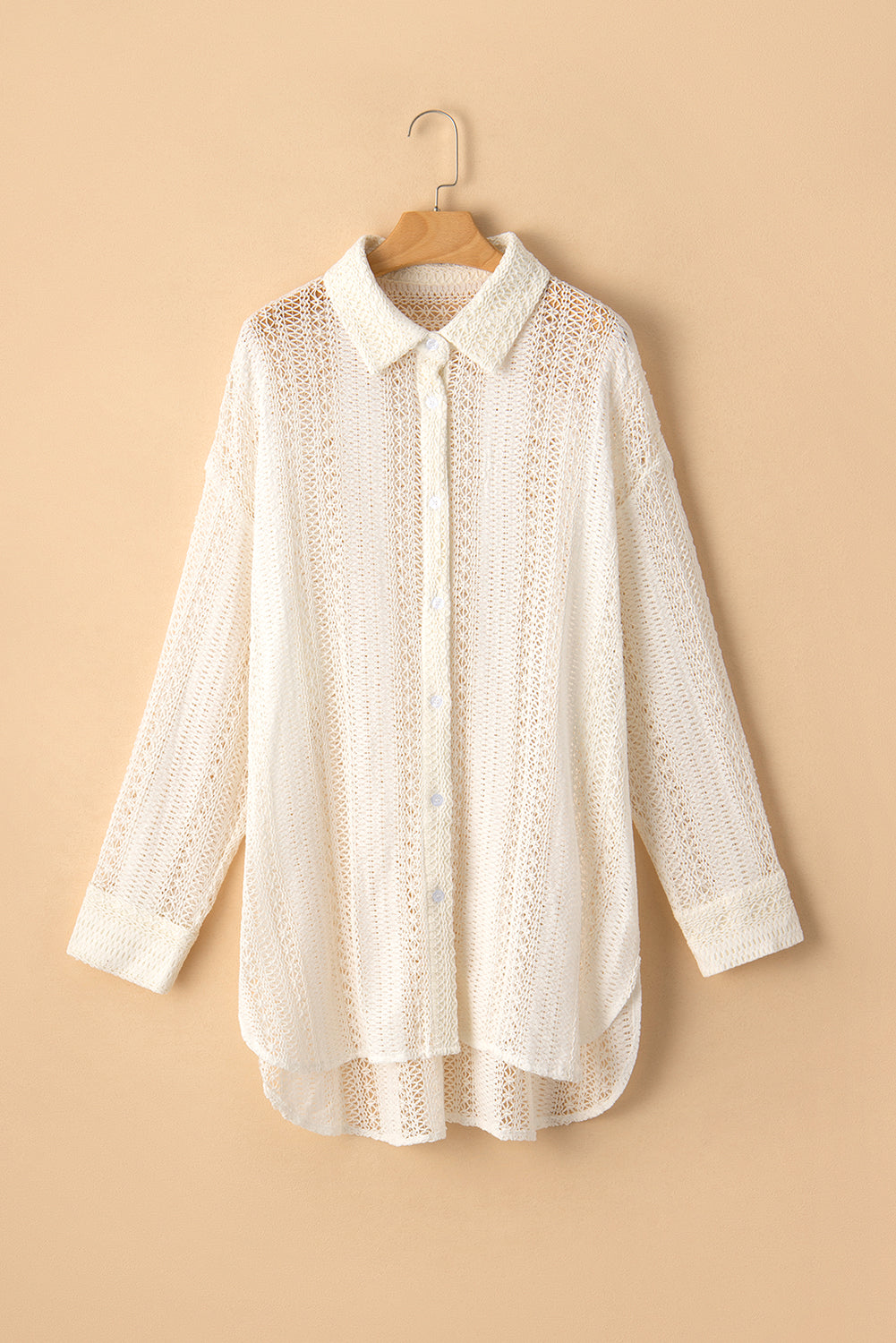 Crocheted Oversized Shirt