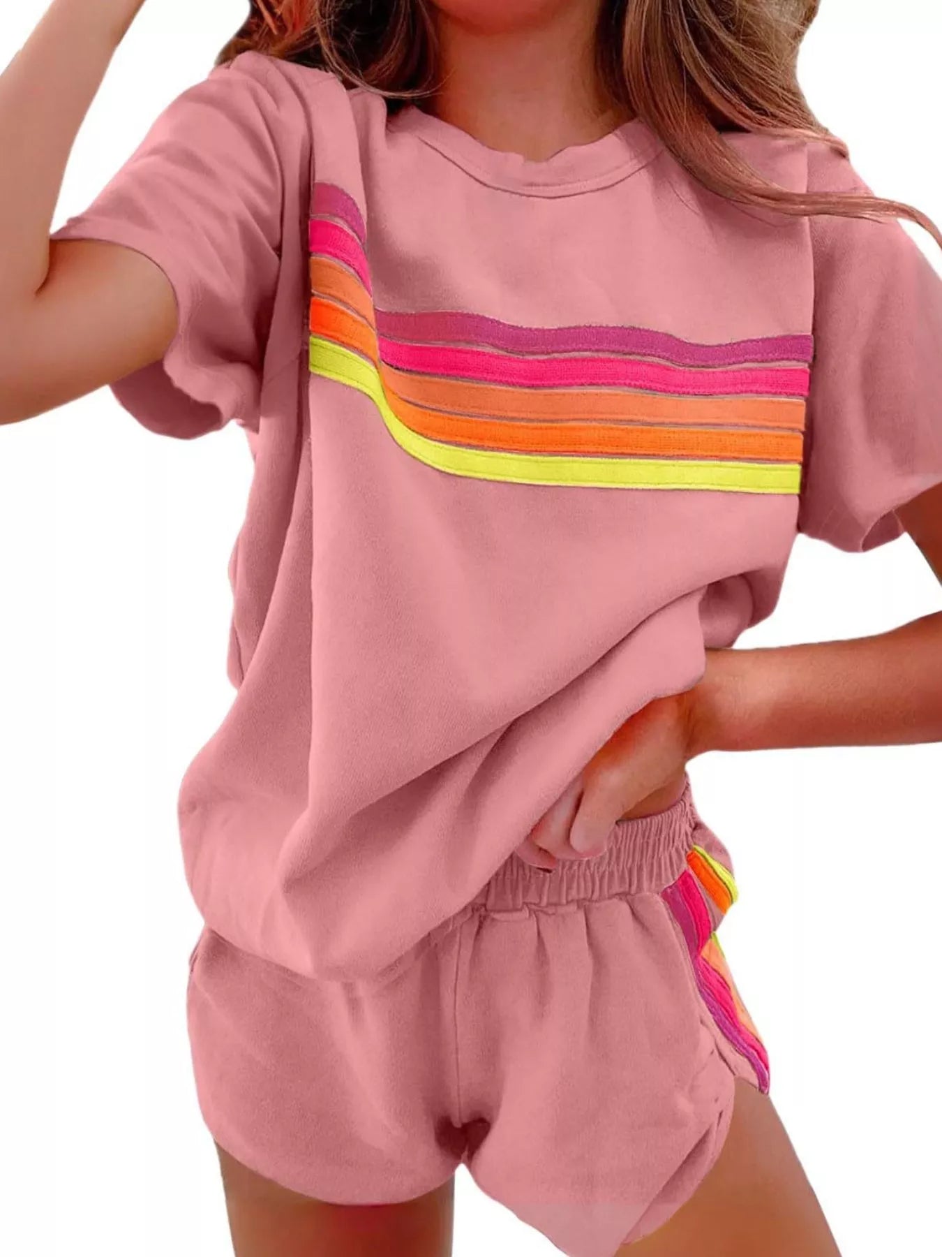 Rainbow Striped Set in multiple colors