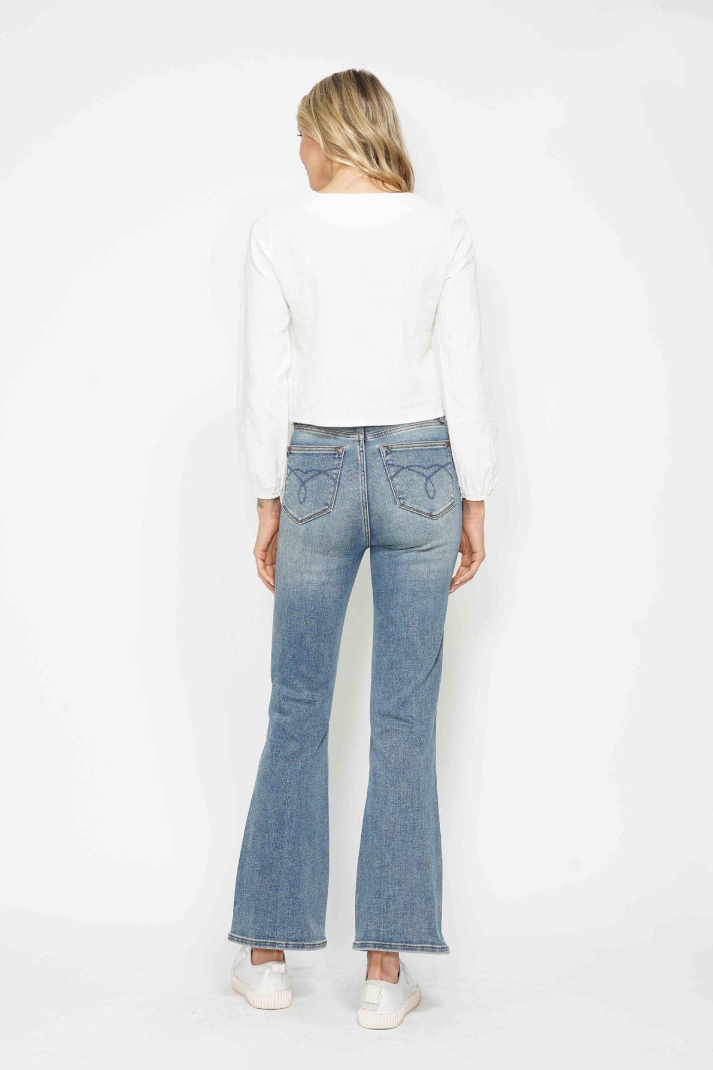 The Estelle Jean - High Rise Bootcut Jeans with Tummy Control by Judy Blue (long, regular, short lengths)