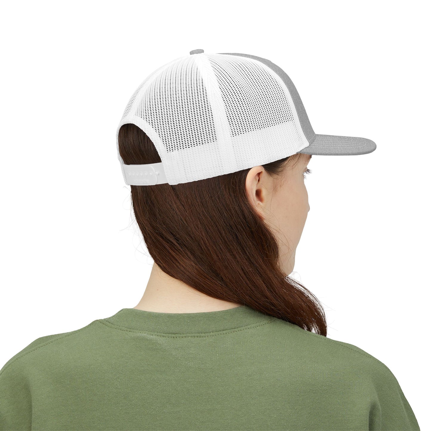 Feet in Straps Embroidered Snapback Trucker Cap - black font in multiple colors