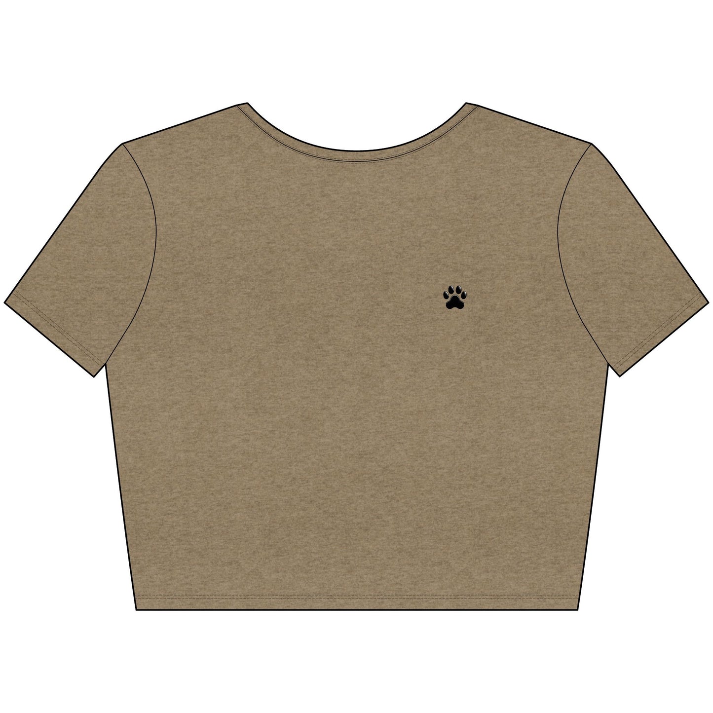 Dogs Before Dudes Crop Tee - black font in multiple colors