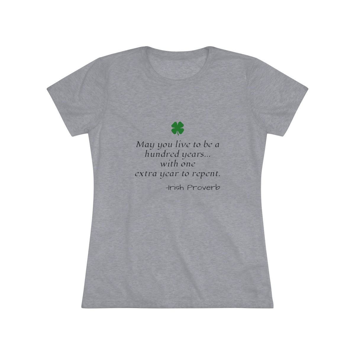 Irish Proverb NL Tee - black font