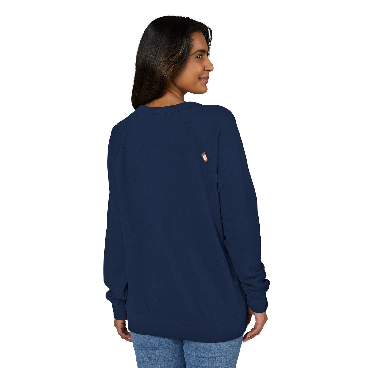 Xanax Straight Up French Terry Raglan Sweatshirt - white font in multiple colors