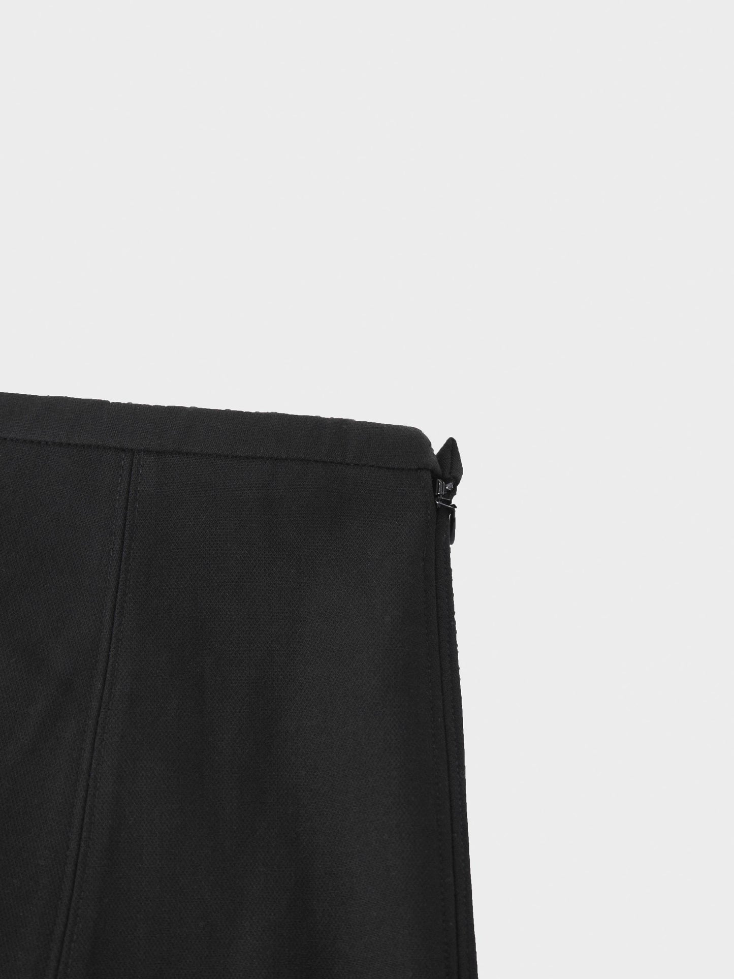 The Basic Flare Skirt 37"-Black-2
