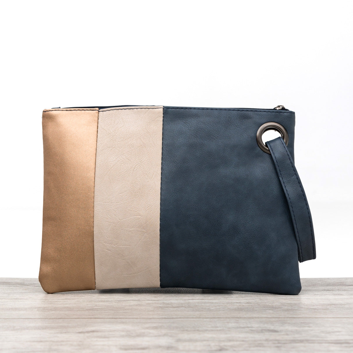 Oversize Color Block Clutch in multiple colors