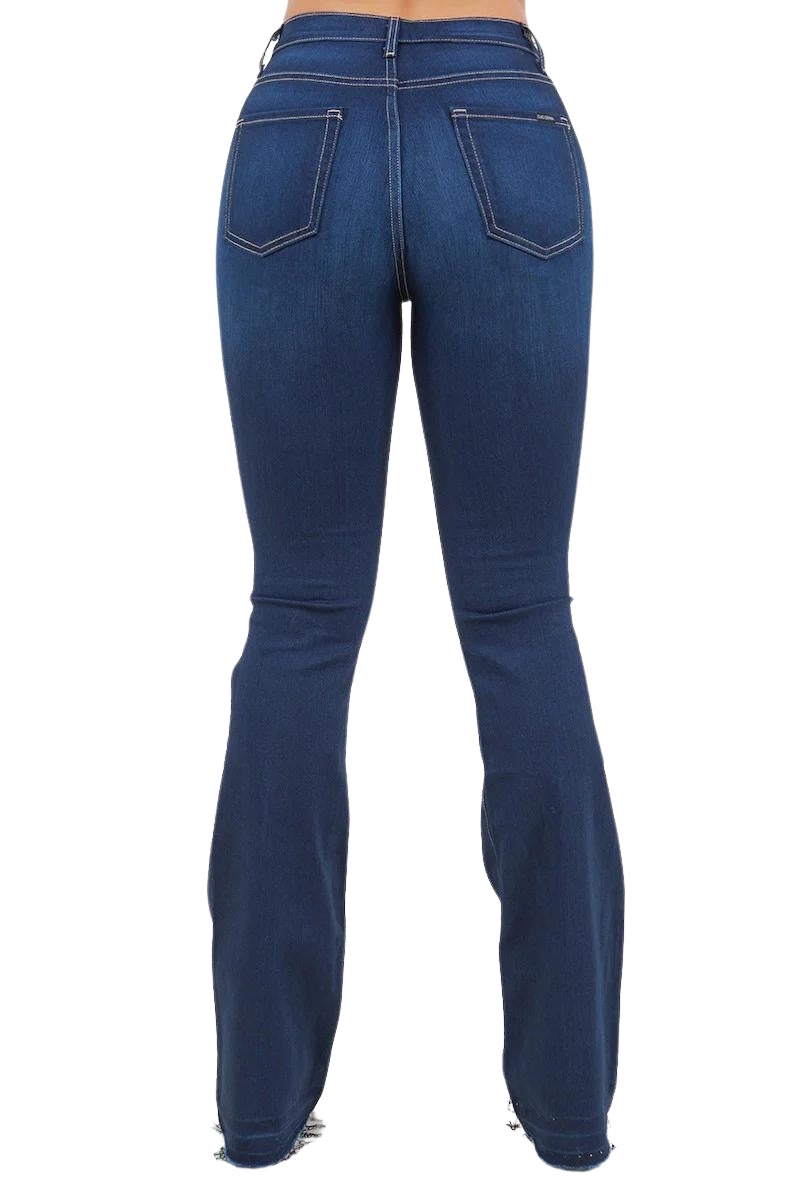 The Esther Jean - High Rise Boot Cut by Judy Blue in Dark Denim