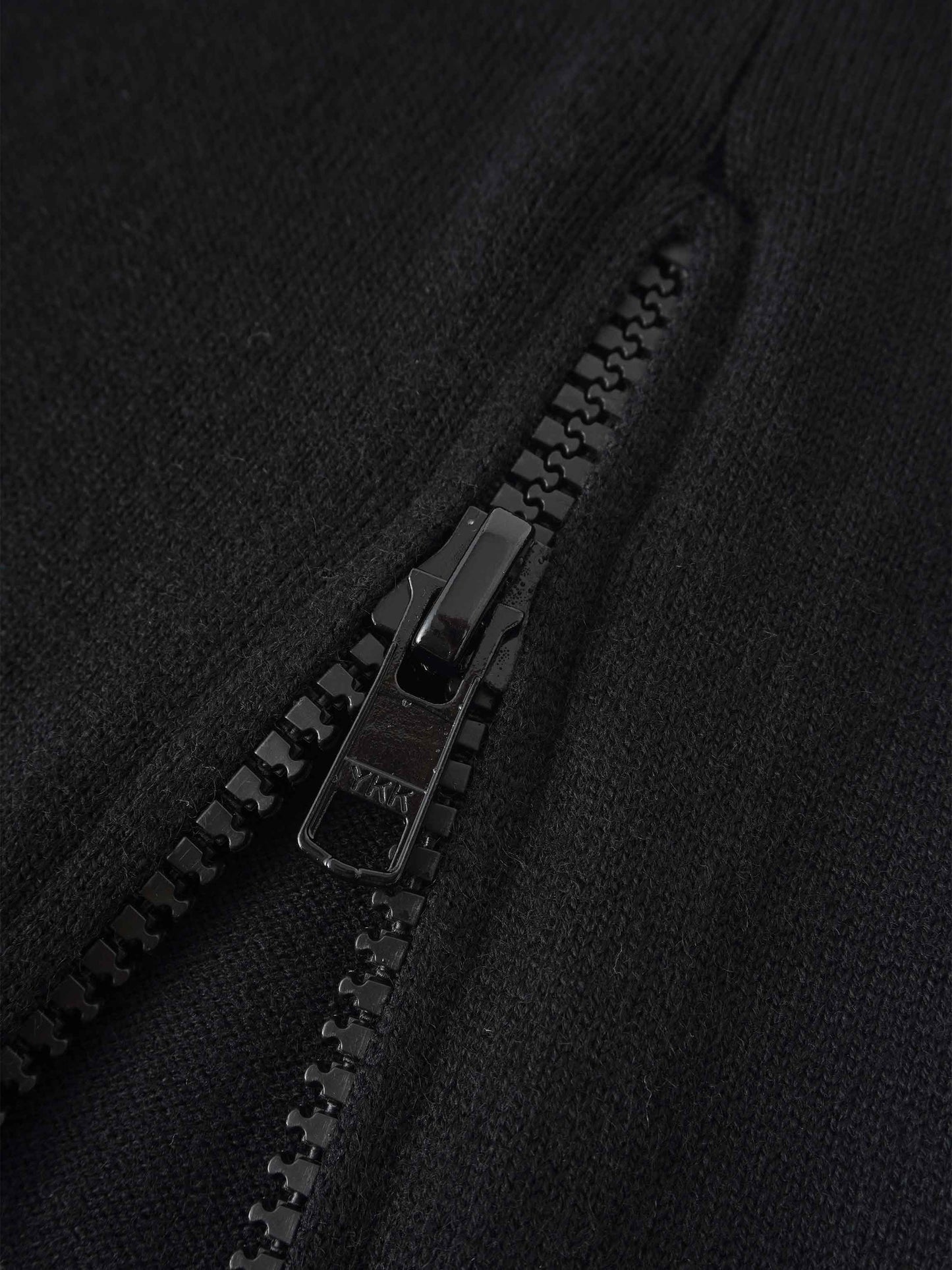 Side Zipper Straight Maxi Skirt-Black-4