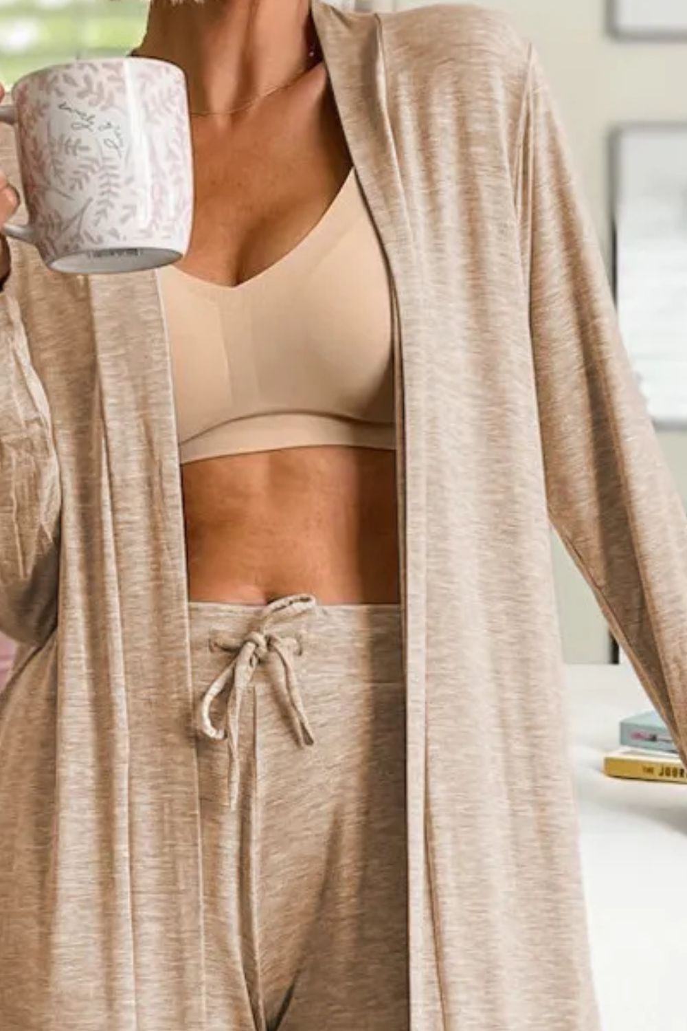 Mara Long Cardigan and Pants Lounge Set in multiple colors