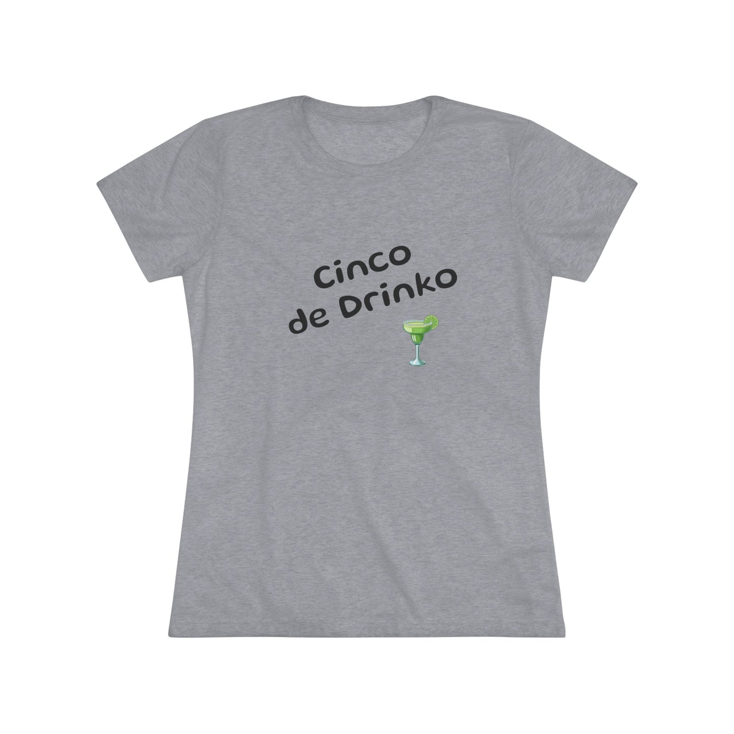 Cinco de Drinko NL Tee  - in grey and heather white