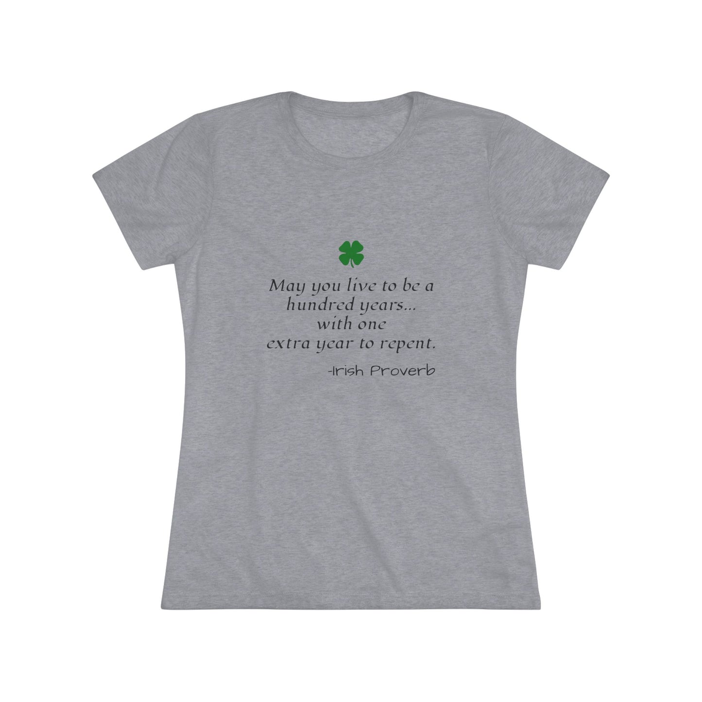 Irish Proverb NL Tee - black font