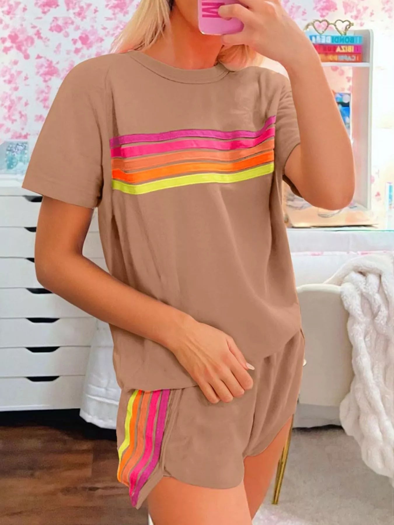 Rainbow Striped Set in multiple colors