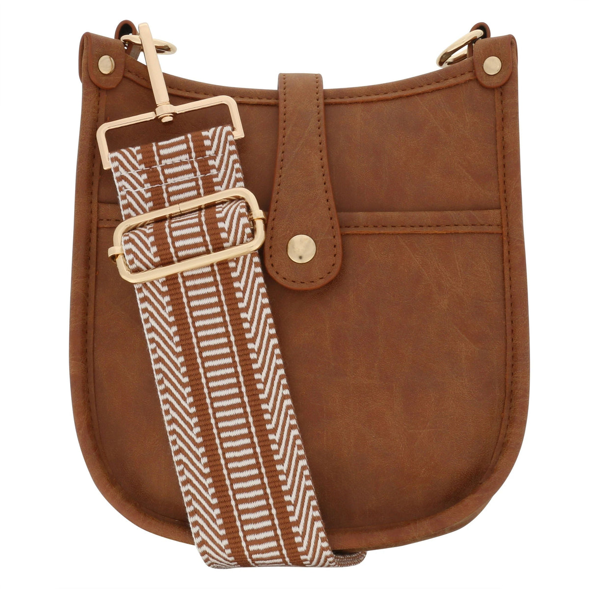 Milly Kate Mini Crossbody Bag in Weathered Brown - multiple strap options