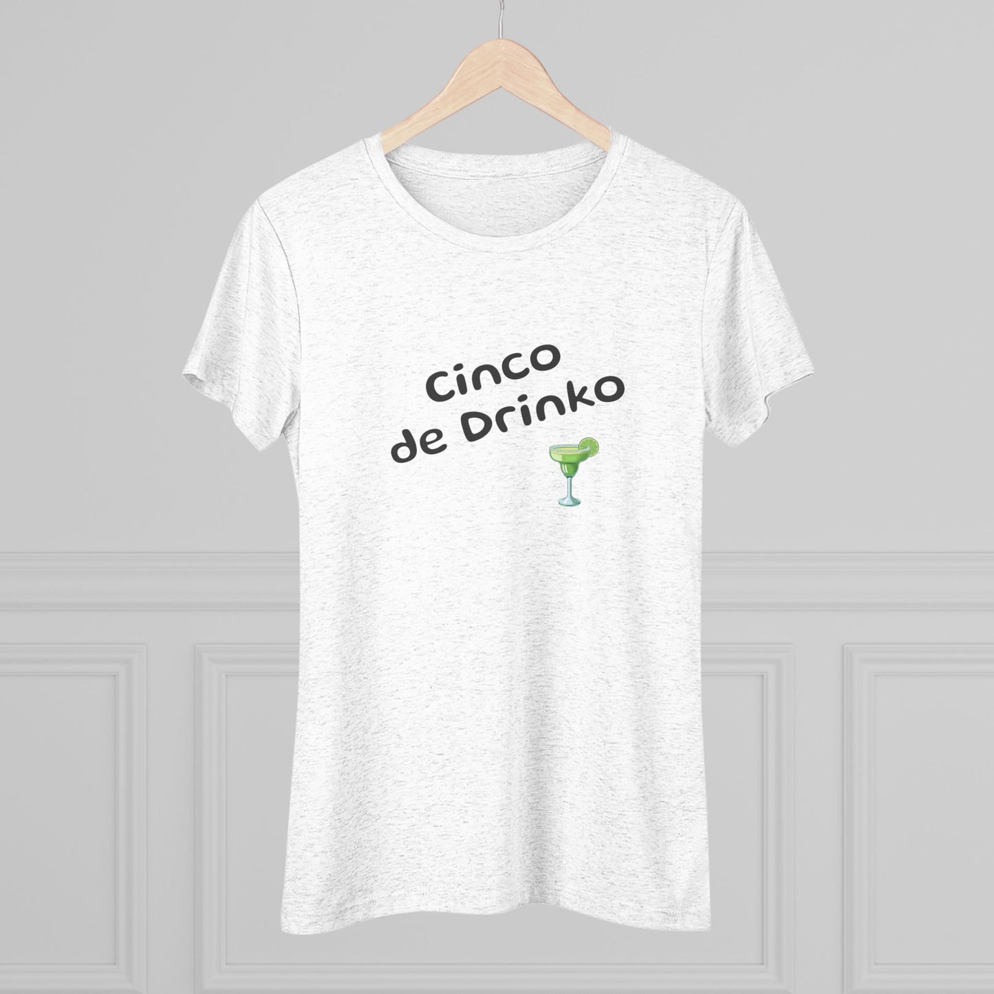 Cinco de Drinko NL Tee  - in grey and heather white