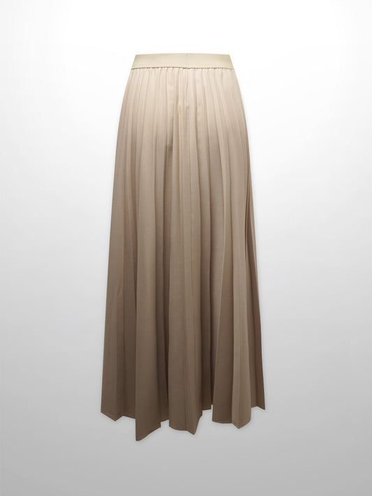PLEATED SKIRT 35"- TAN-1