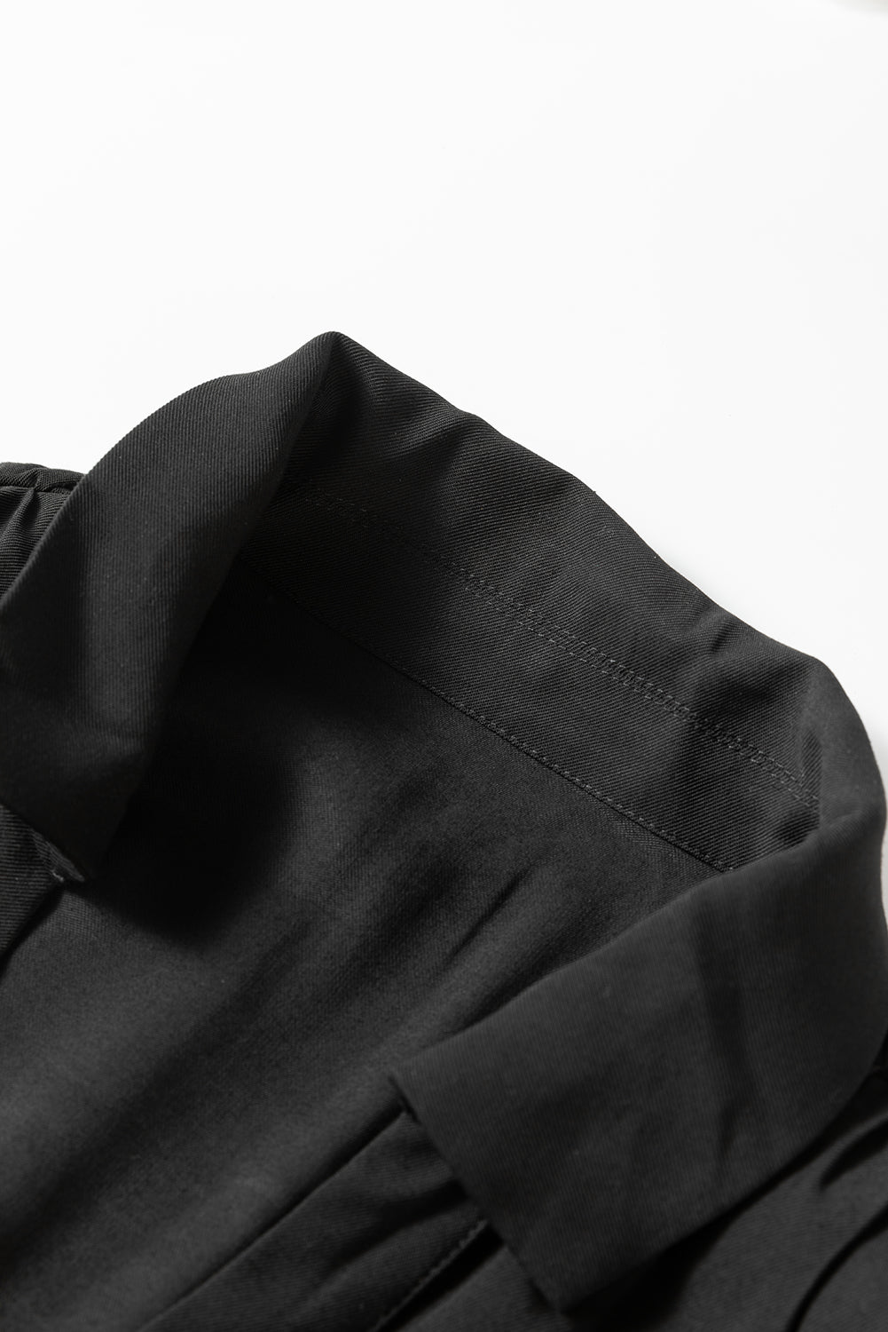 Cinched Waist Mini Shirt Dress