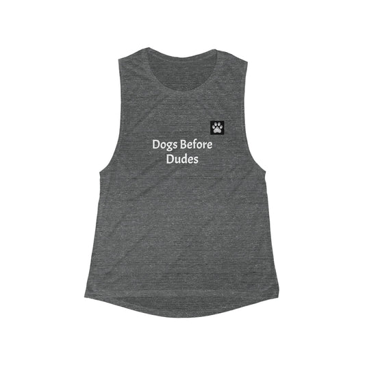 Dogs Before Dudes BC Tank - White Font in Multiple Colors