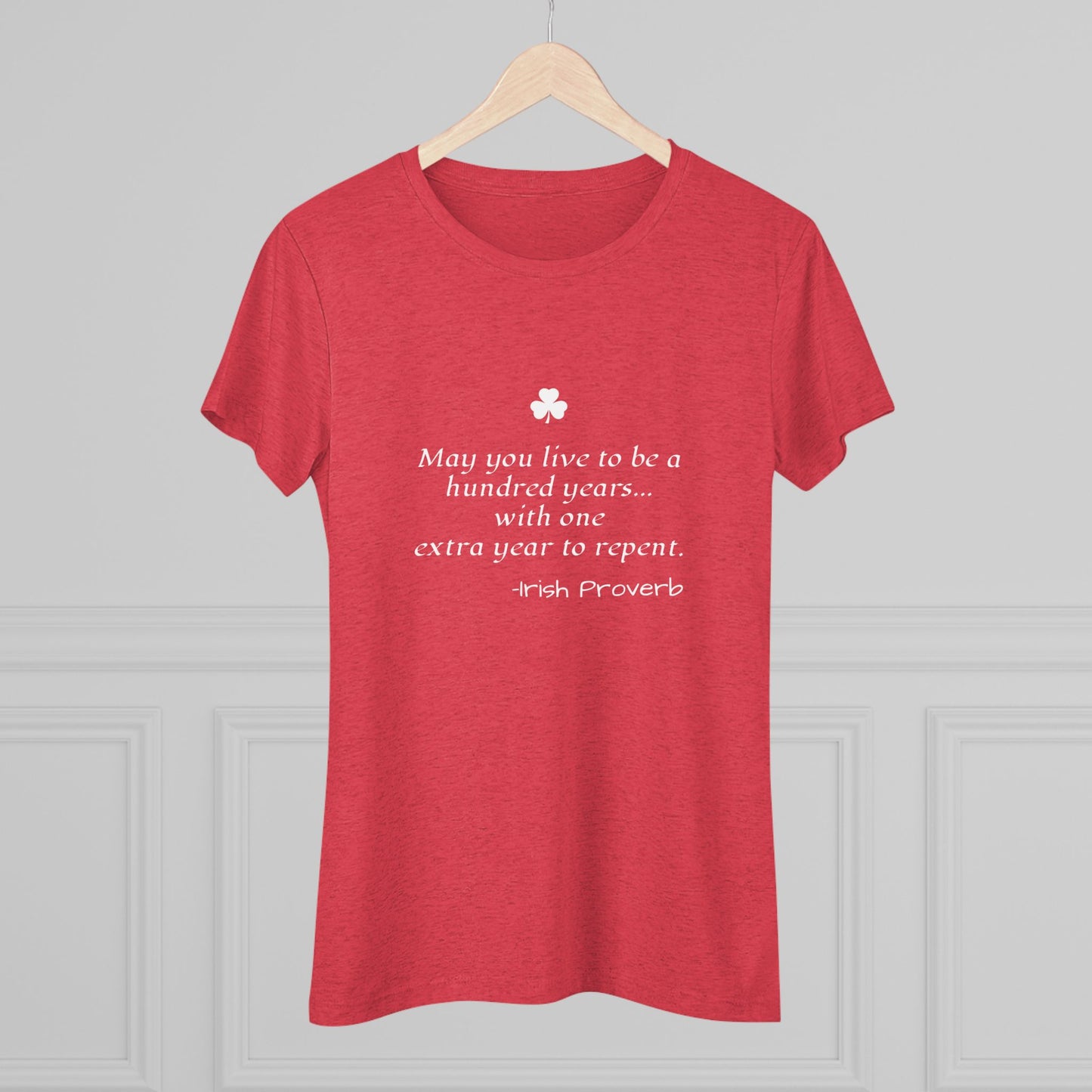 Irish Proverb NL Tee - white font
