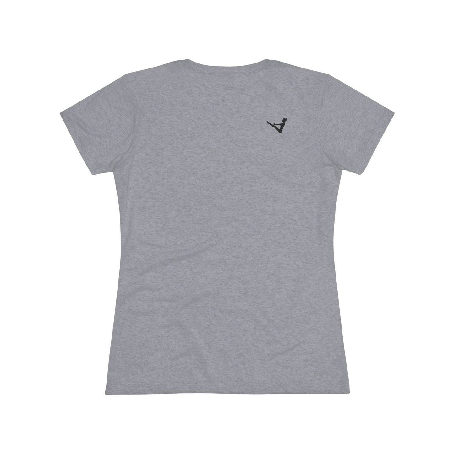 No Muscle Left Behind: Pilates Triblend Slim Fit Softest Tee - black font in multiple colors