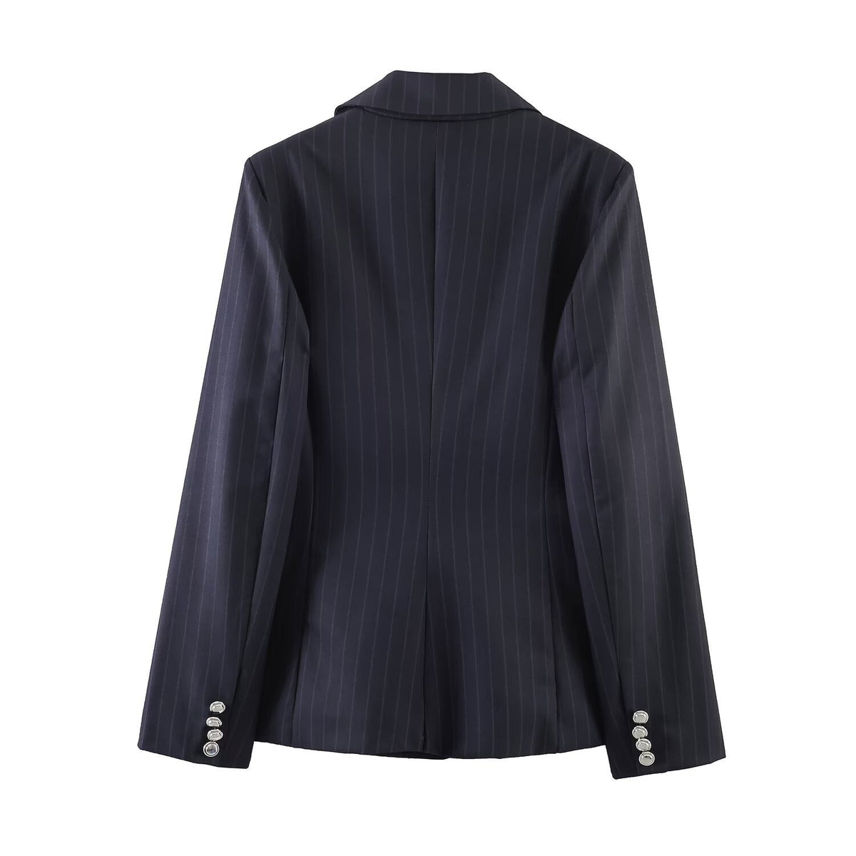 Women's Jacket Dark Navy Pinstripe BYMANYC ® New York WALL STREET PINSTRIPE TAILORED BLAZER - New Collection-2