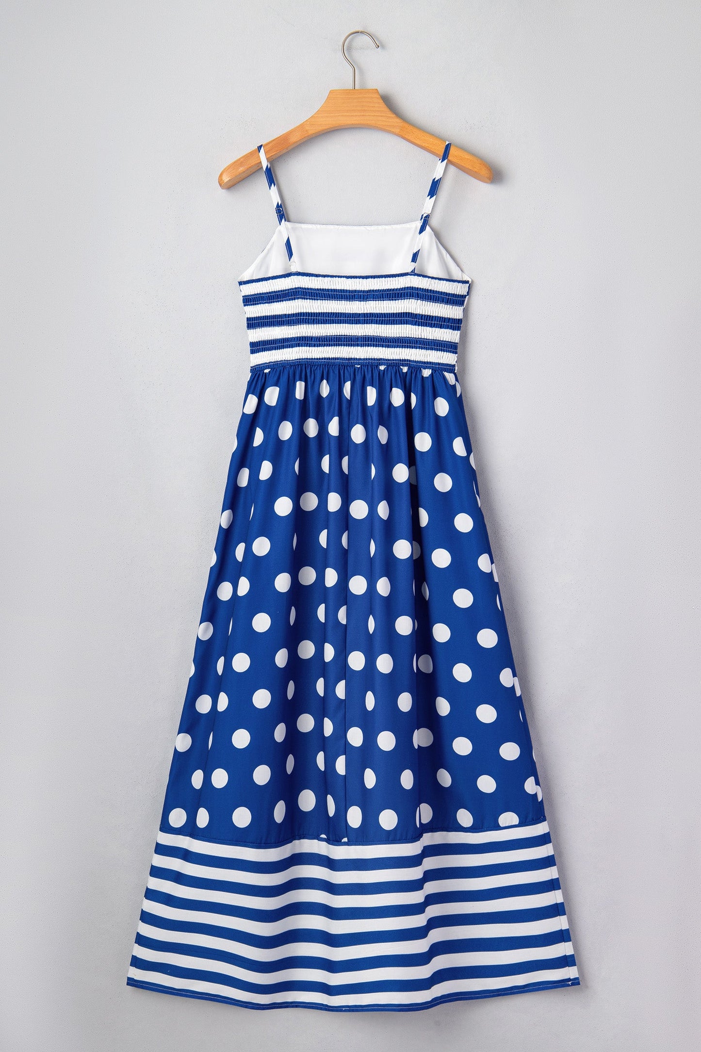 Striped Polka Dot Maxi Dress