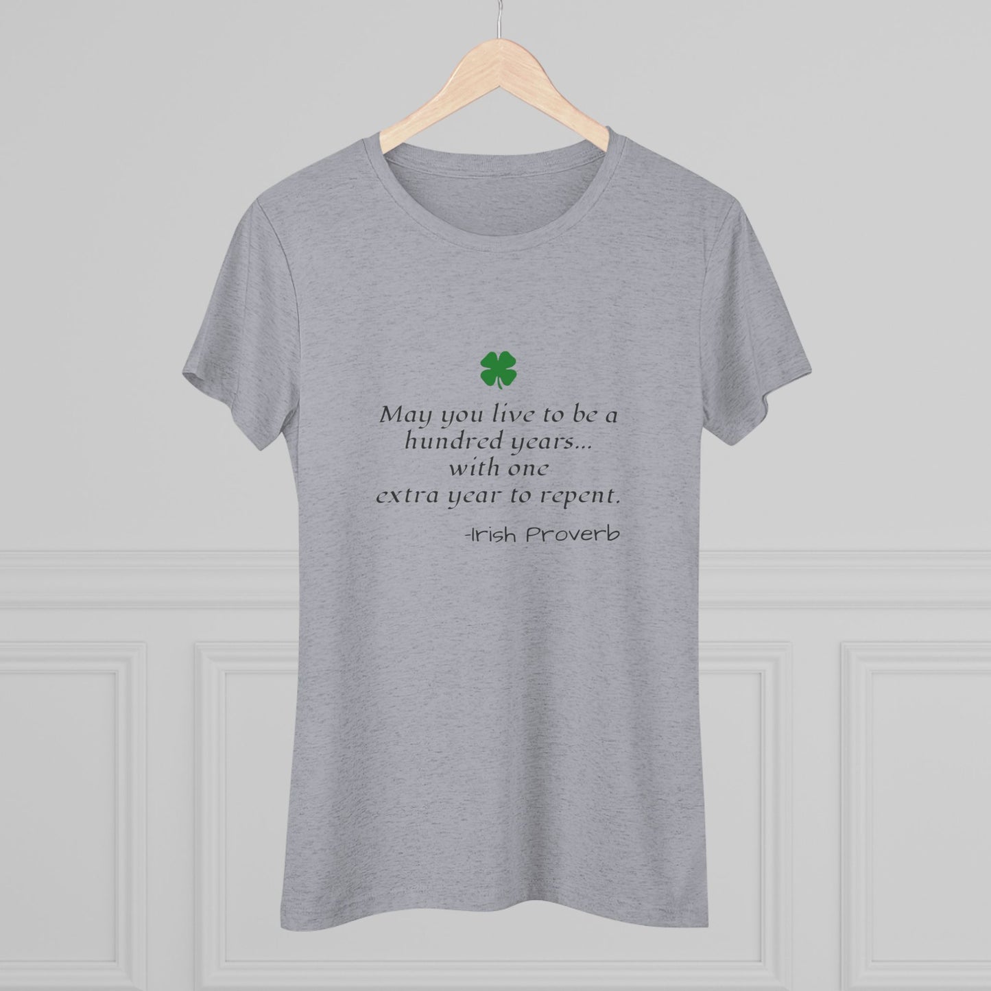 Irish Proverb NL Tee - black font