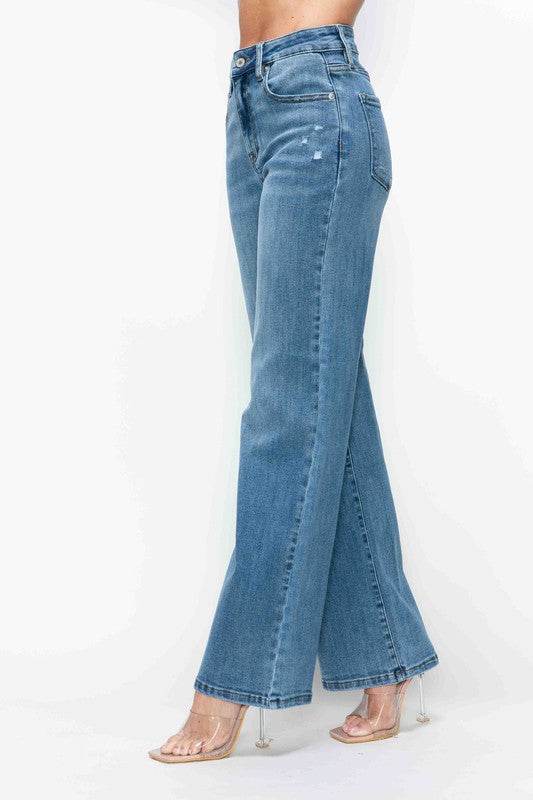 The Nadia Jean - High Rise Wide Leg Jeans by bytos