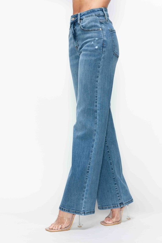 The Nadia Jean - High Rise Wide Leg Jeans by bytos