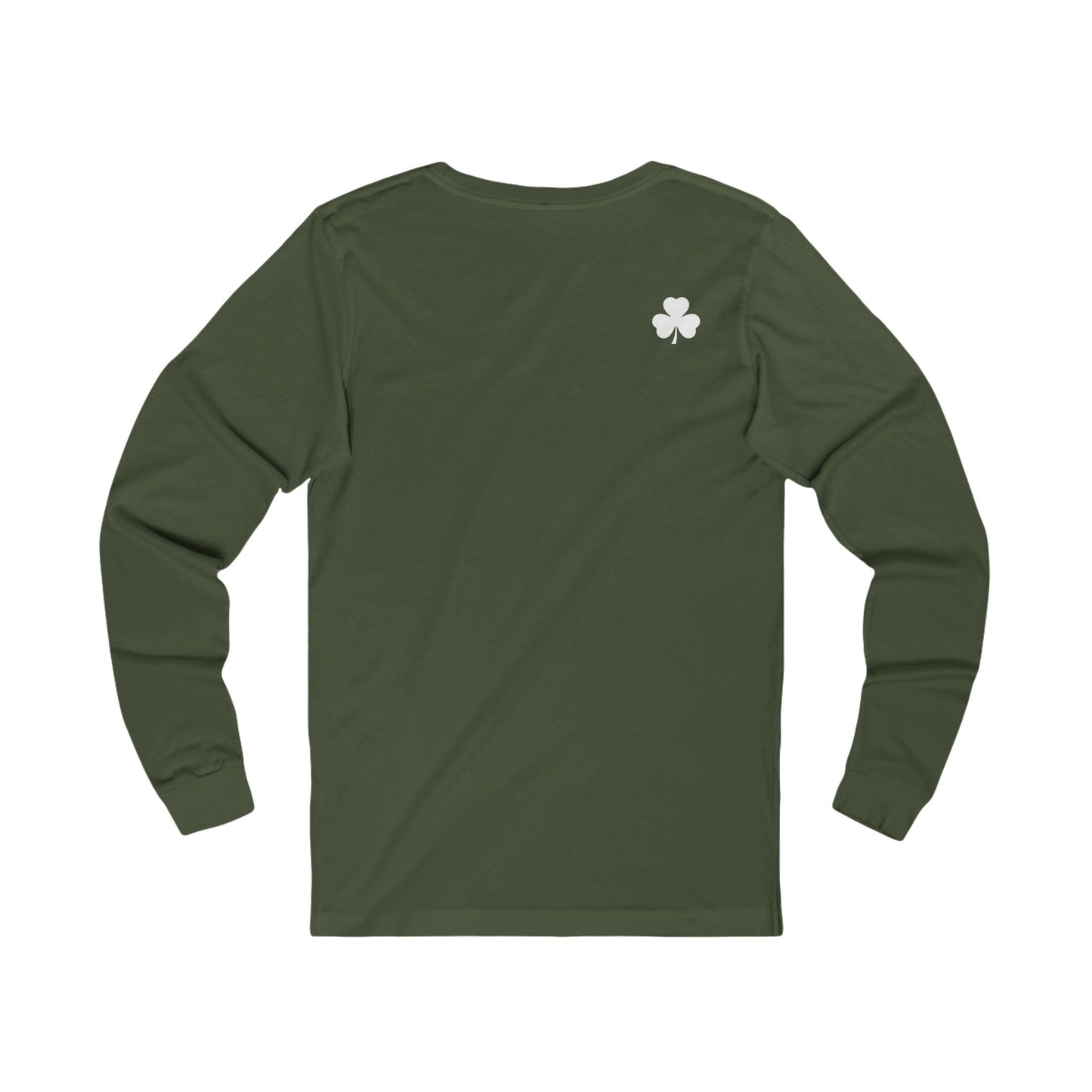 Irishman Walks Out Of A Bar BC Long Sleeve Tee - white font