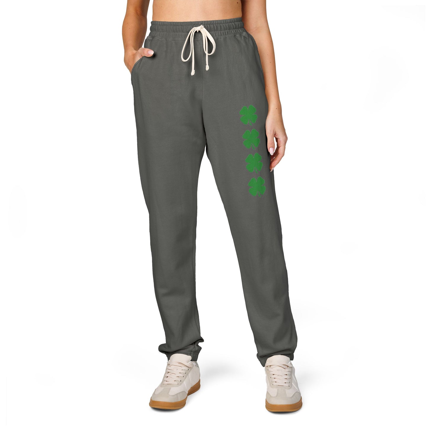 Shamrock Fleece CC Sweatpants — green font in multiple colors
