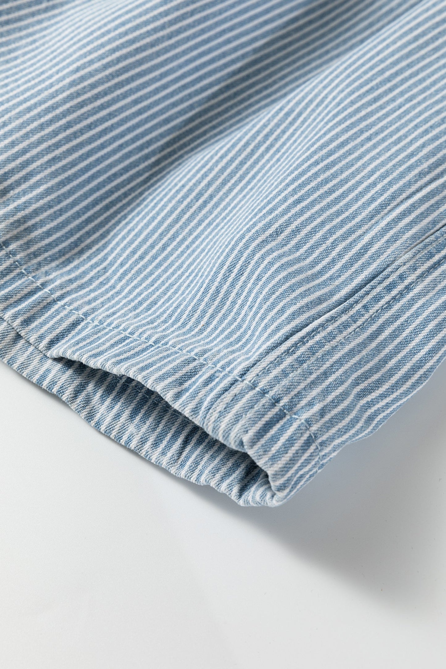 Honey Elastic Waist Shorts in sky blue