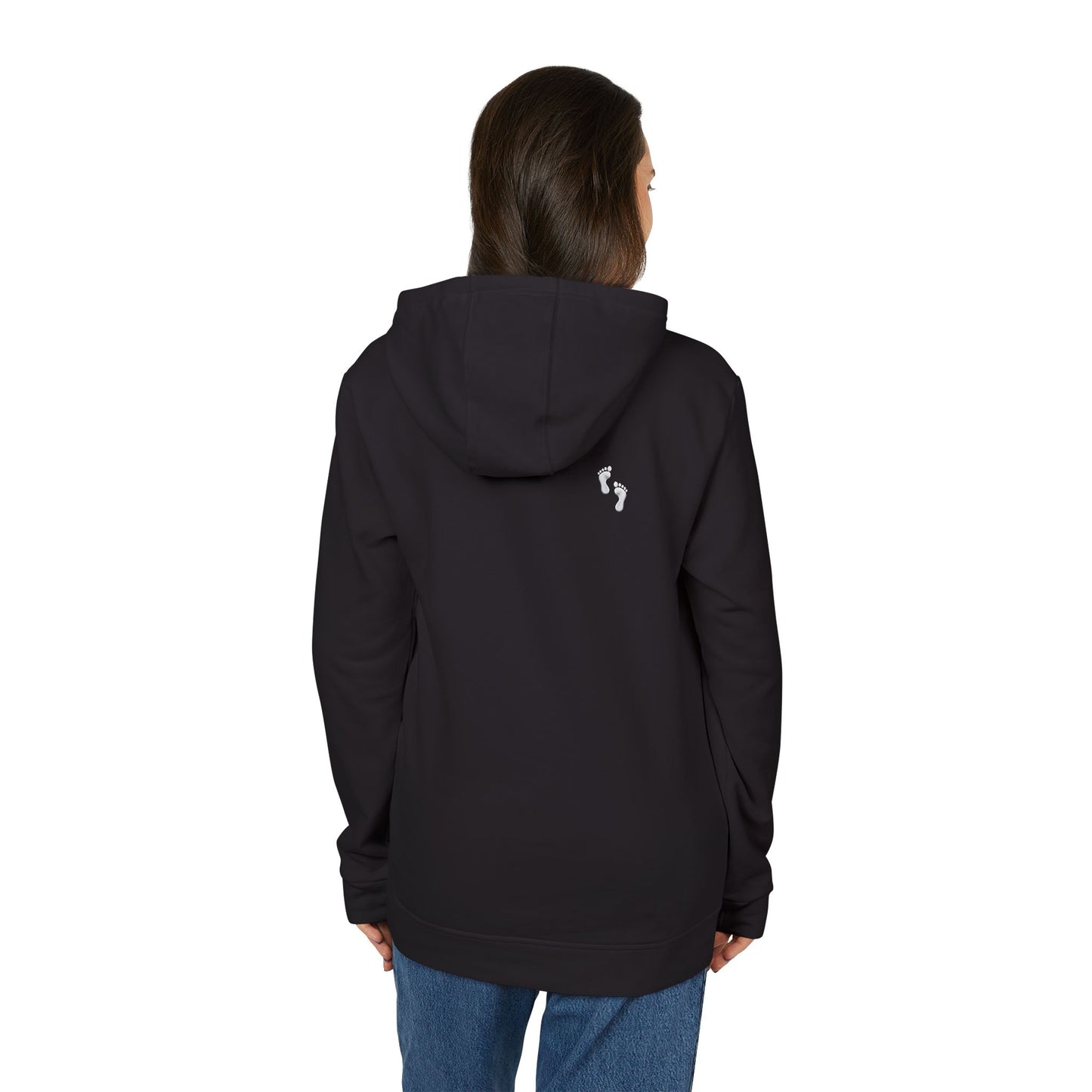Feet in Straps Fleece Hoodie - white font in multiple colors