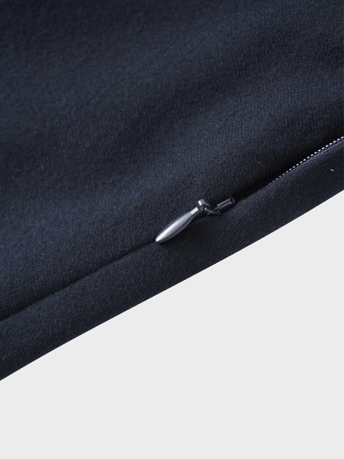 Basic A-Line Seamed Maxi Skirt-Navy-4