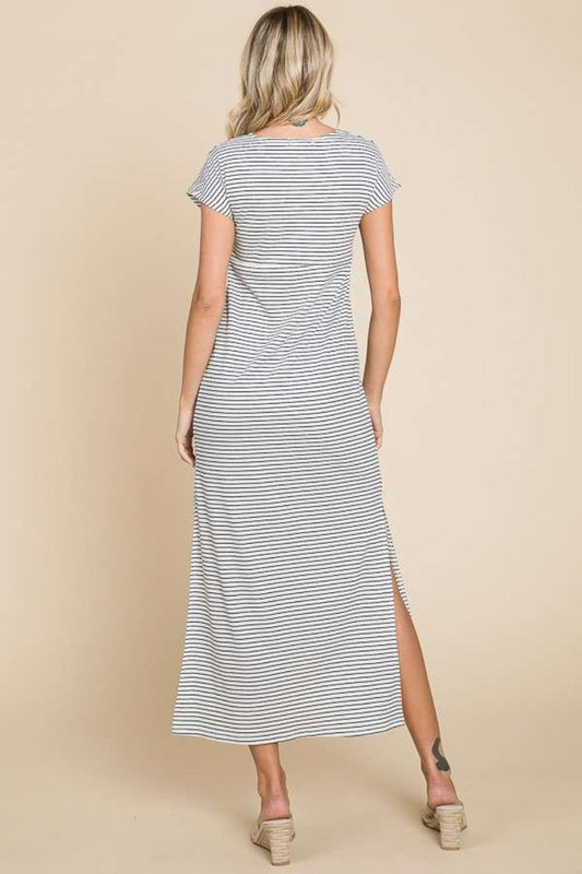 Striped Twisted Dress