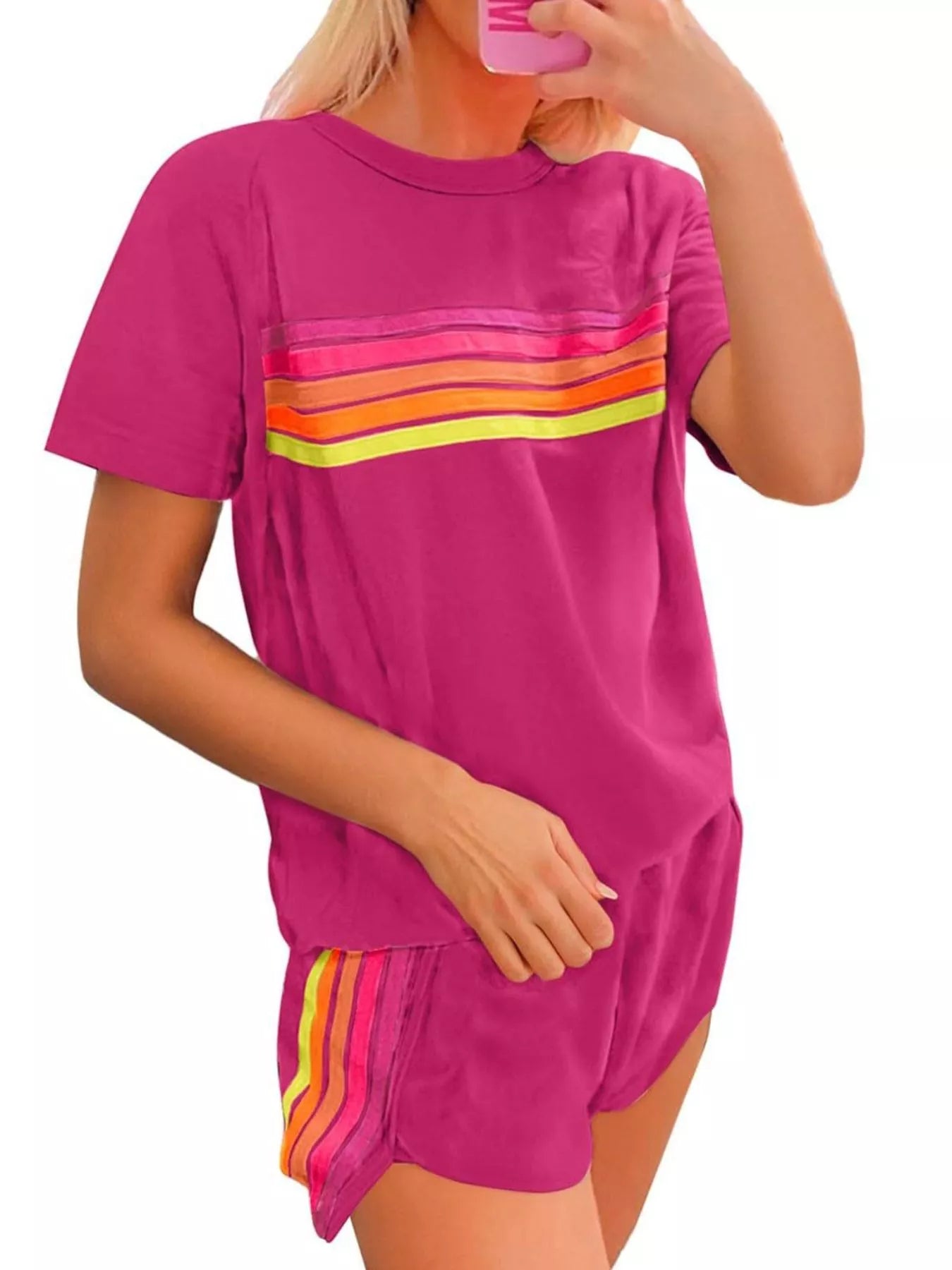 Rainbow Striped Set in multiple colors