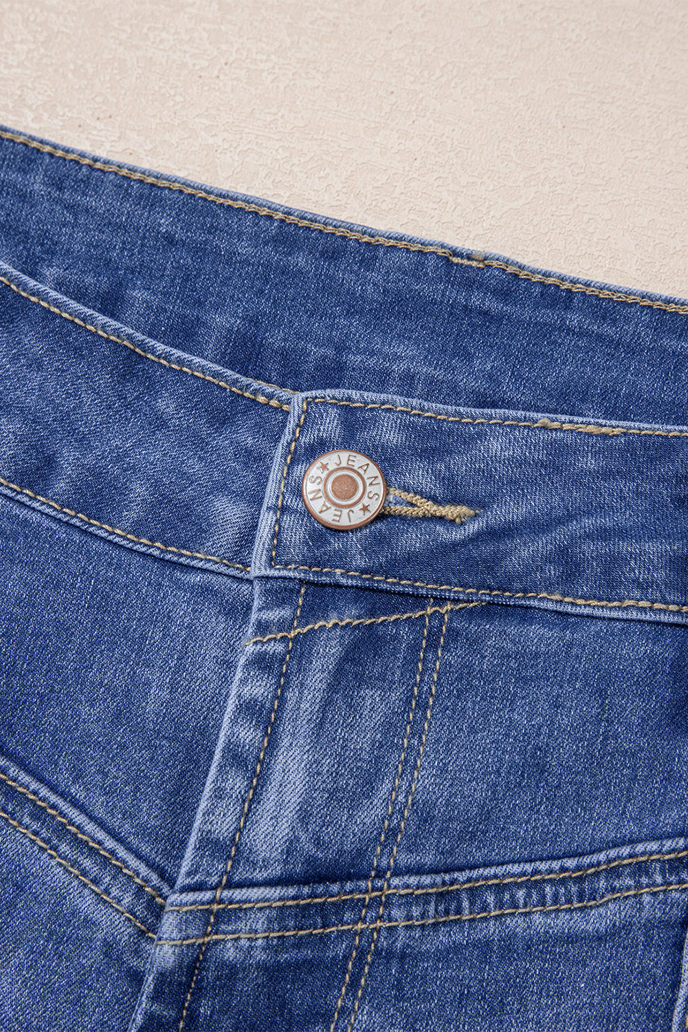 Center Seam Straight Loose Jeans