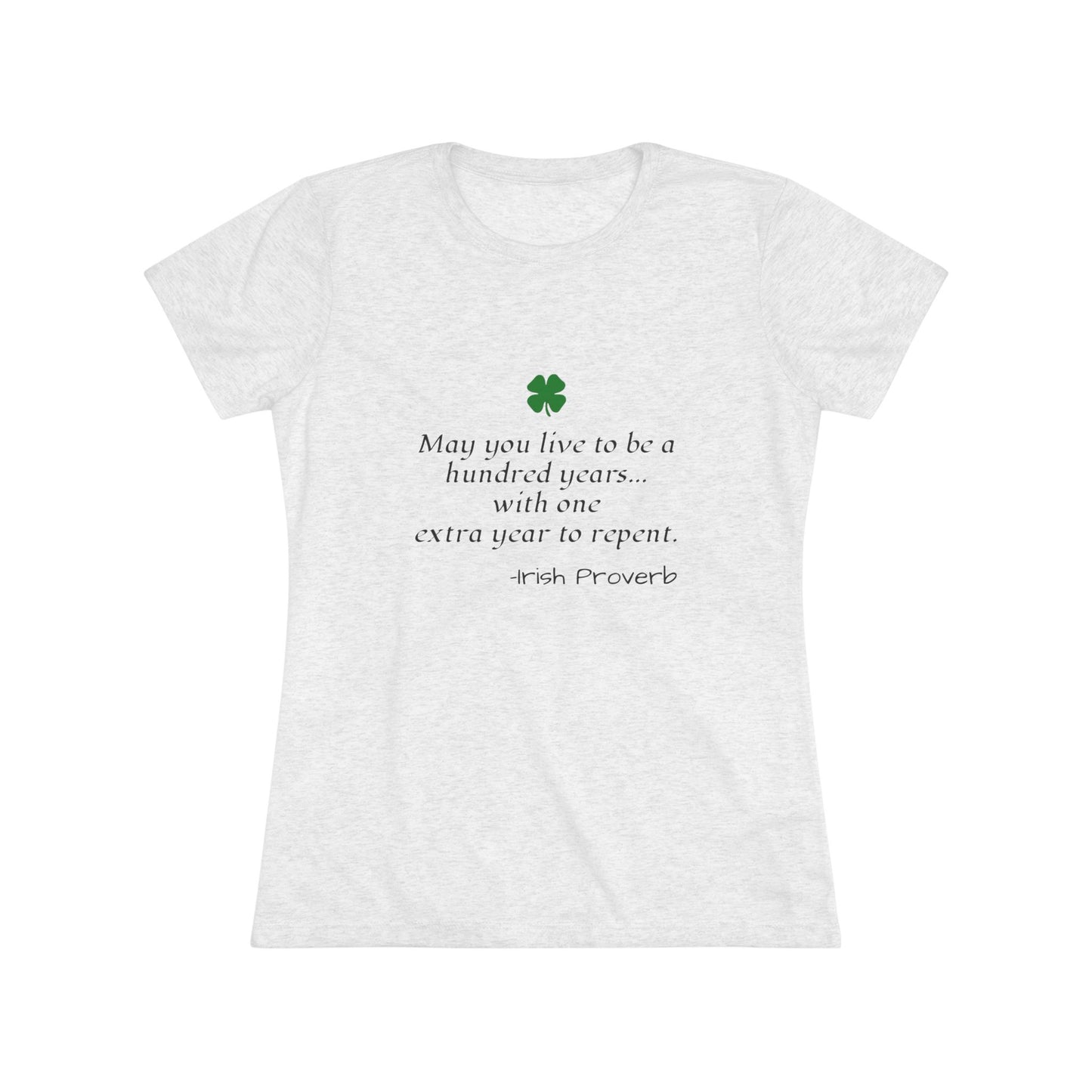 Irish Proverb NL Tee - black font