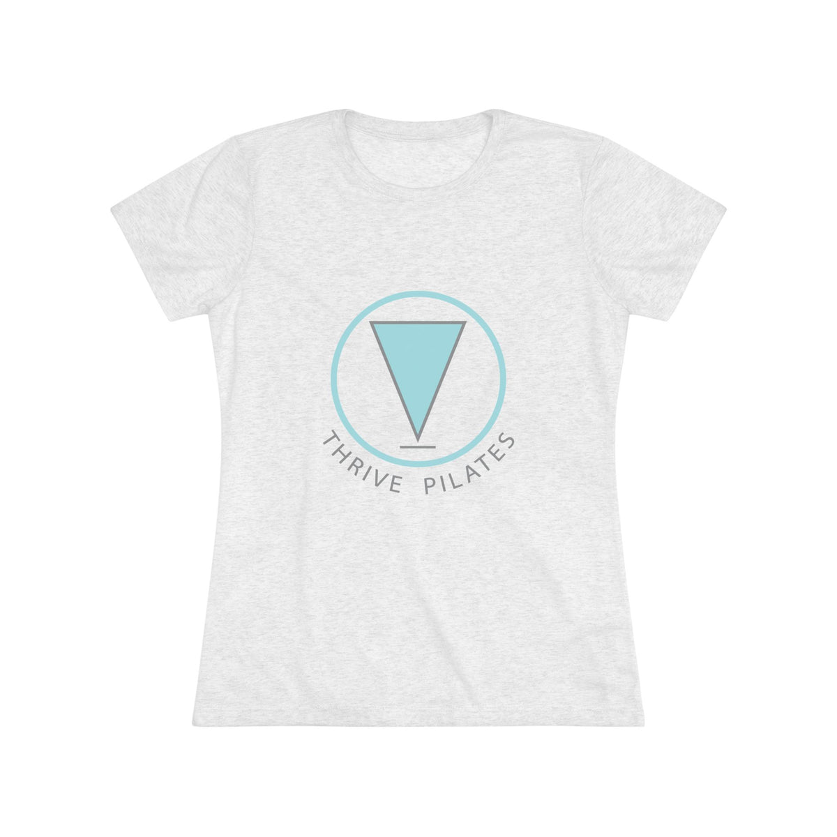 Thrive SS Tee  - in grey and heather white