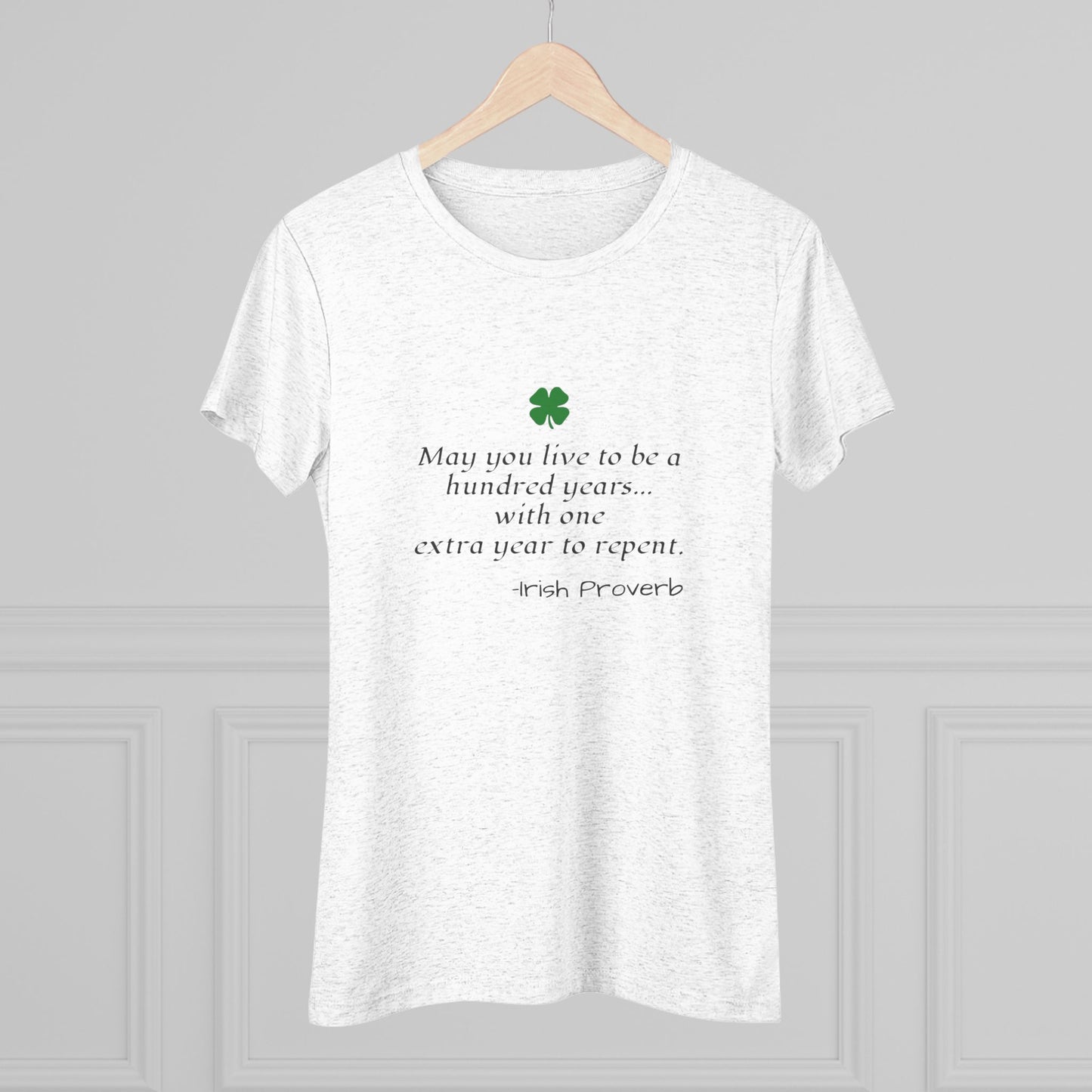 Irish Proverb NL Tee - black font