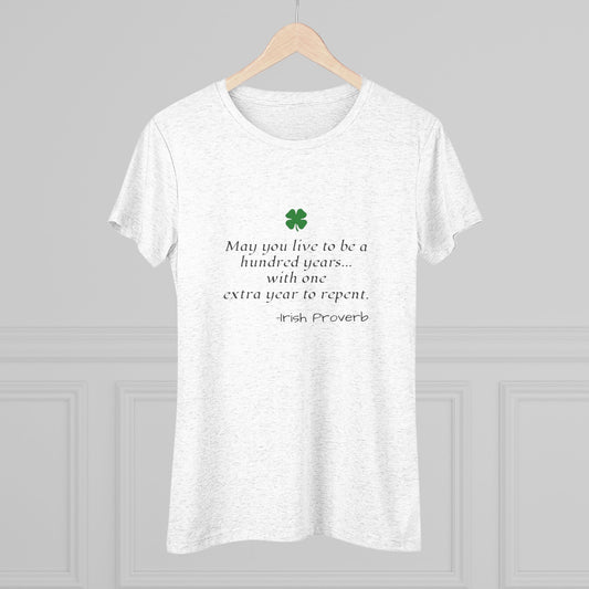 Irish Proverb NL Tee - black font