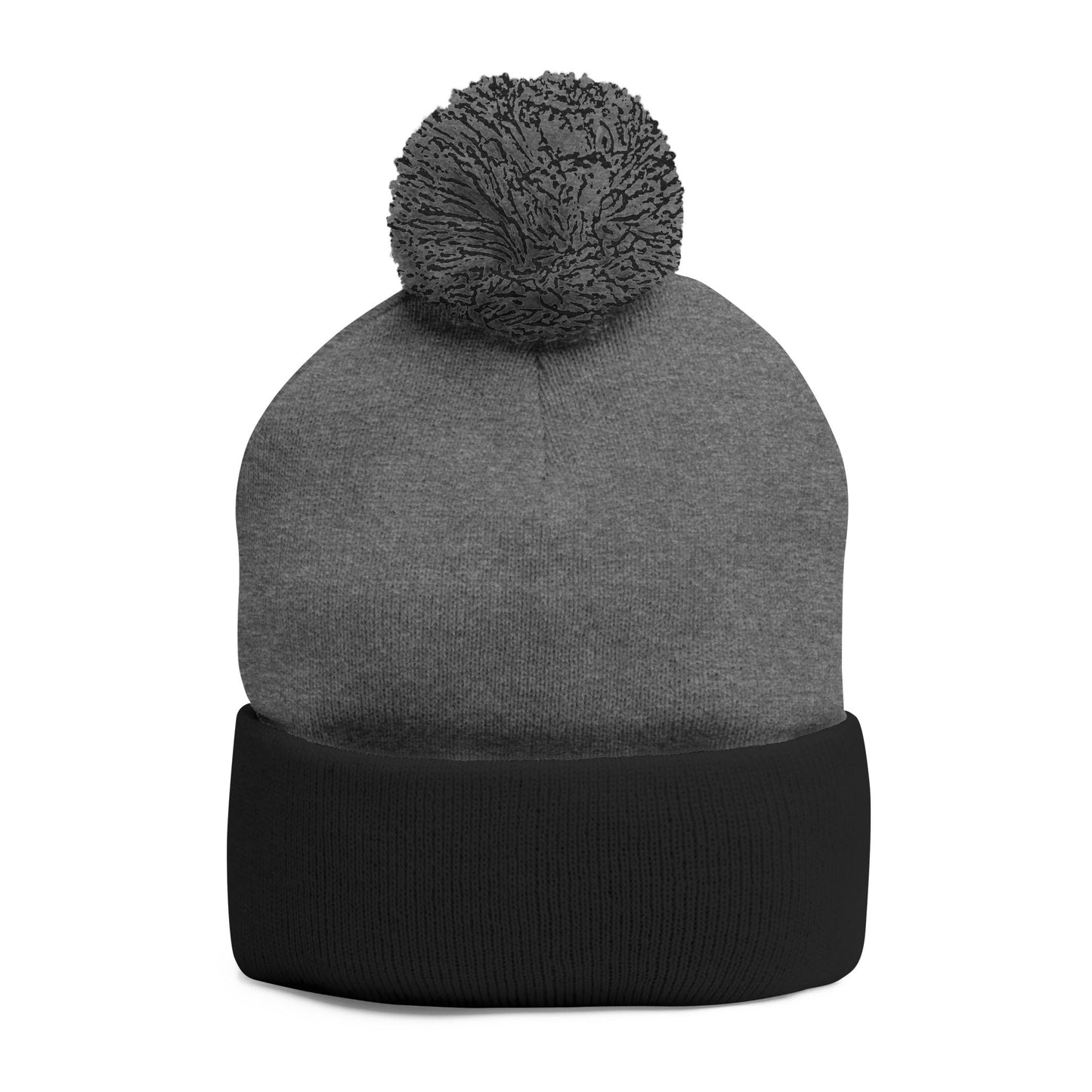 WTF Pom-Pom Knit Cap (Embroidery) - white font in multiple colors