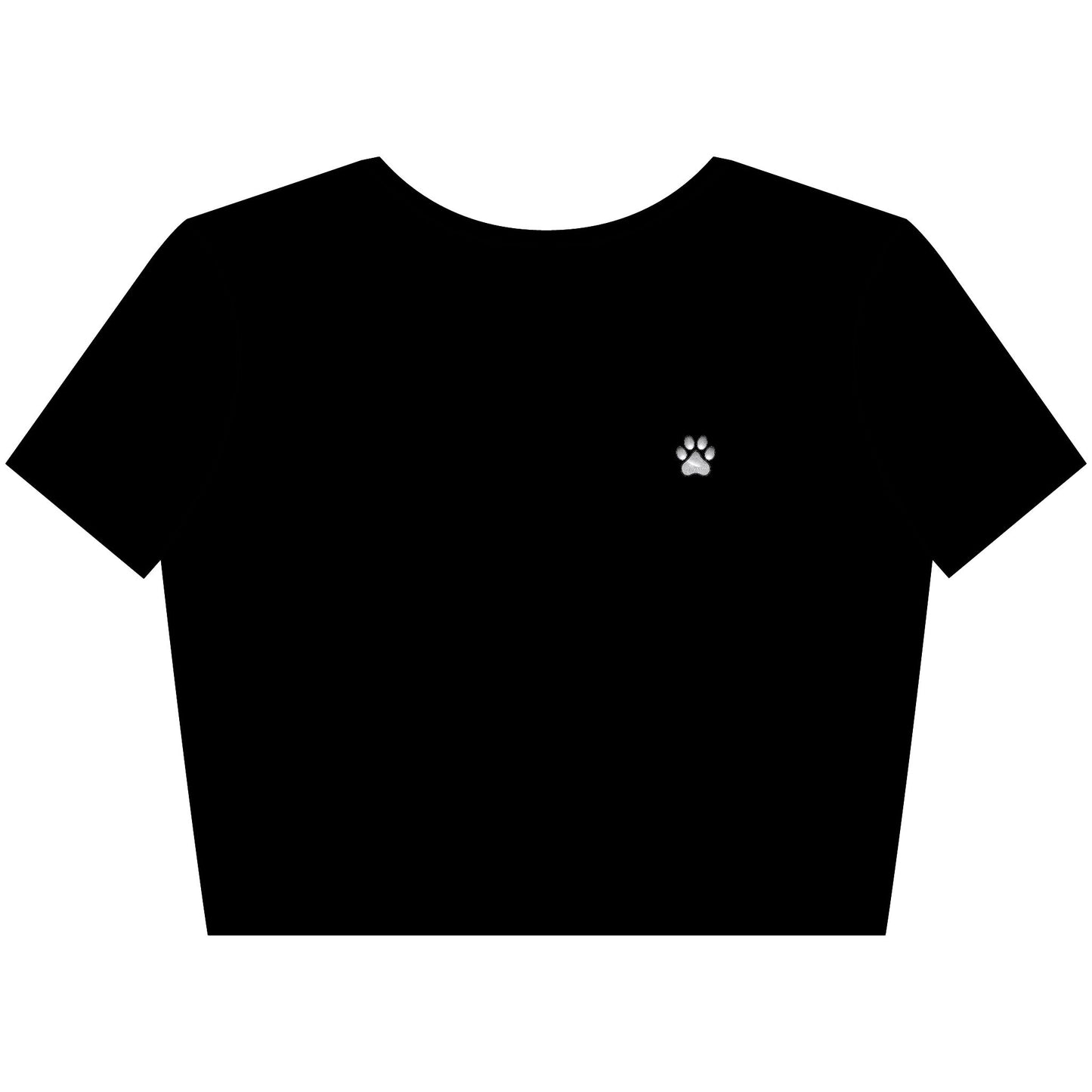 Dogs Before Dudes Crop Tee - white font in multiple colors