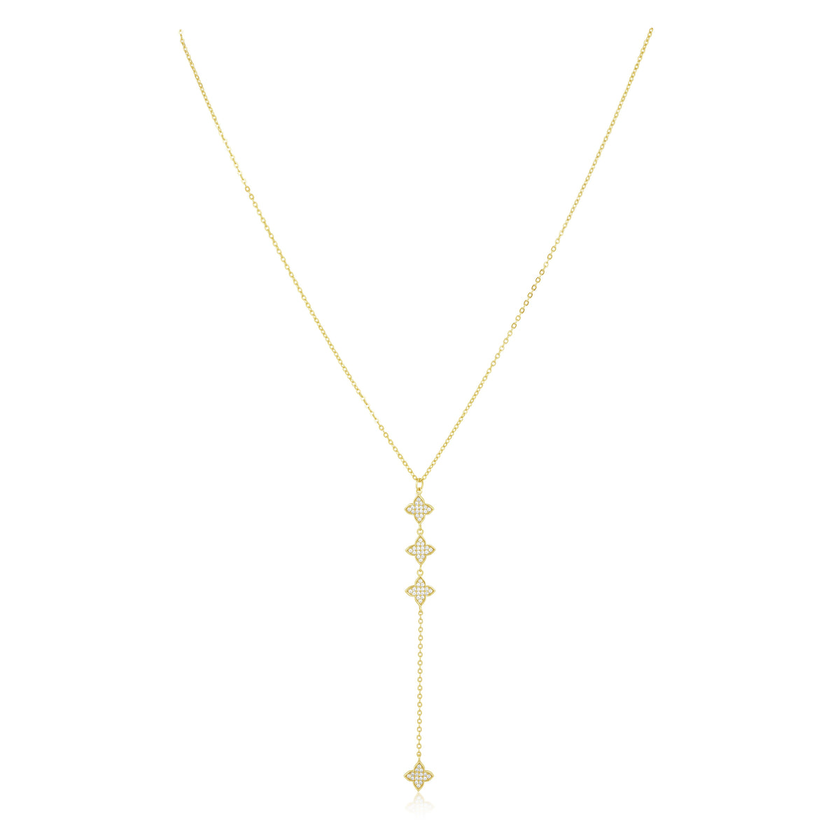 NEW - Amanda Lariat in gold and silver