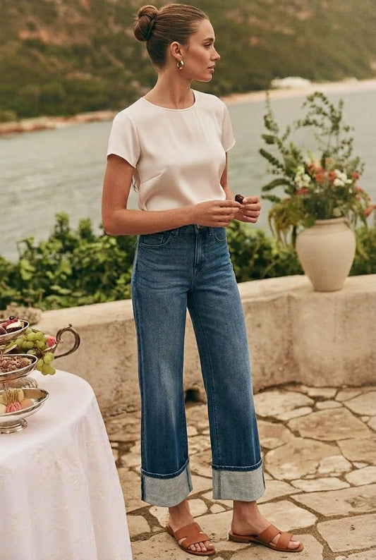 The Pearla Jean - High Rise A-wide with Tummy Control by Artemis Vintage