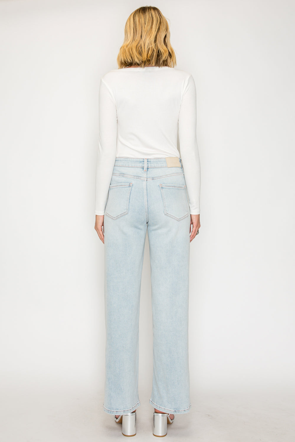 The Turin Jean - High Rise Straight with Tummy Control by Artemis Vintage in light wash