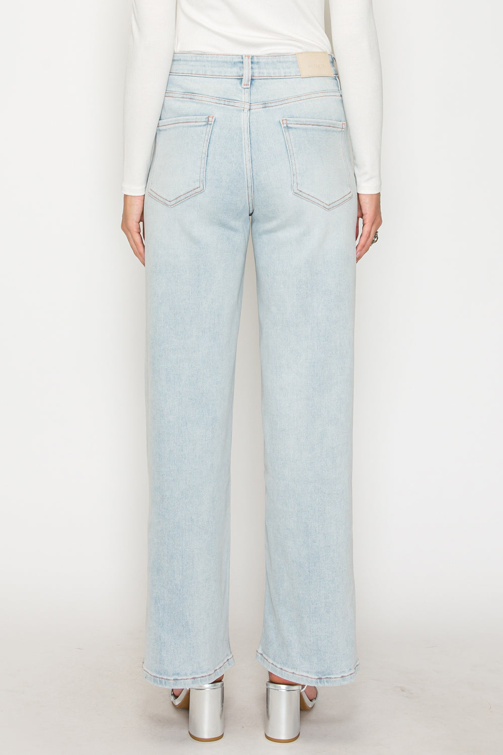 The Turin Jean - High Rise Straight with Tummy Control by Artemis Vintage in light wash