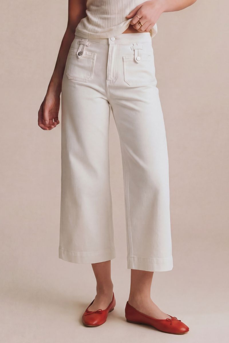 The Amanda Jean - High Rise Crop Palazzo with Tummy Control by Artemis Vinbtage