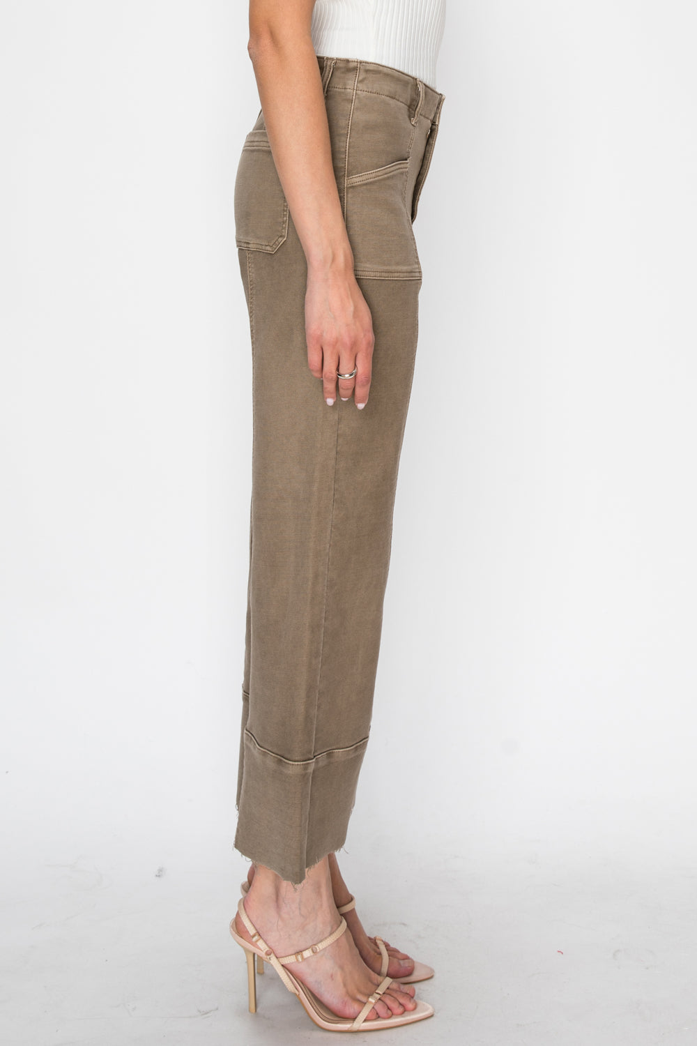 The Katie Jean - High Rise Slim Crop Palazzo by Artemis Vintage