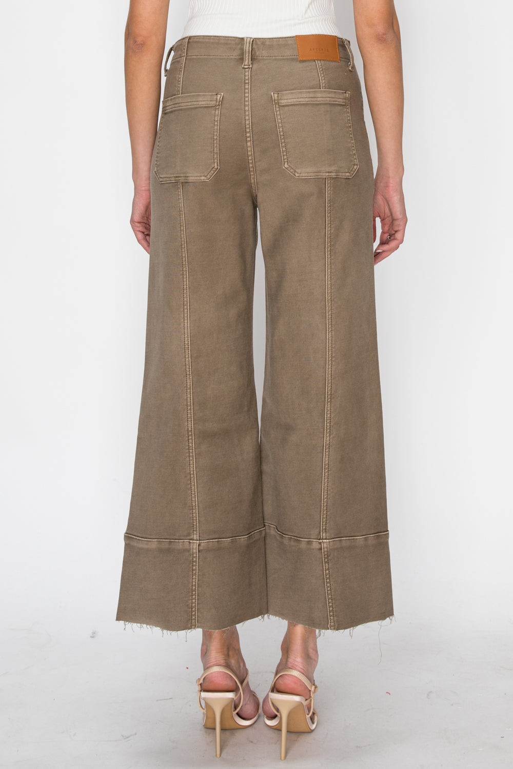 The Katie Jean - High Rise Slim Crop Palazzo by Artemis Vintage