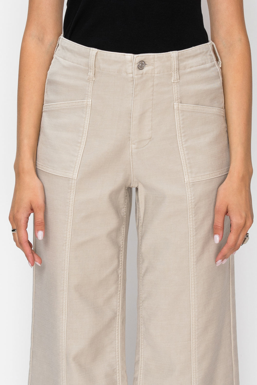 The Leigh Jean - High Rise Slim Crop Palazzo by Artemis Vintage
