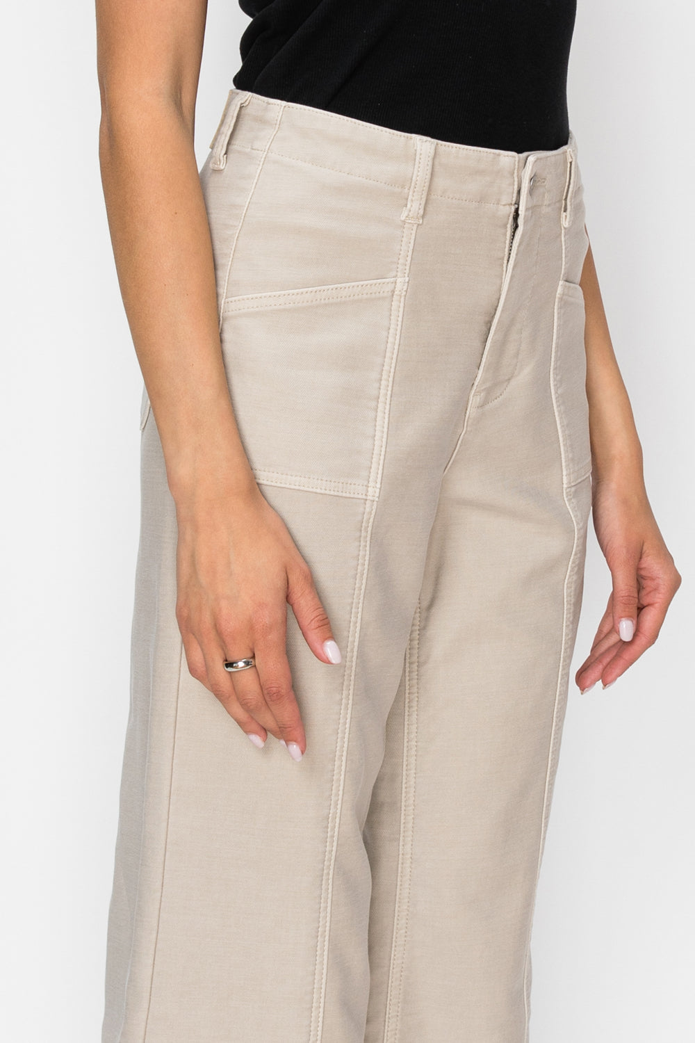 The Leigh Jean - High Rise Slim Crop Palazzo by Artemis Vintage